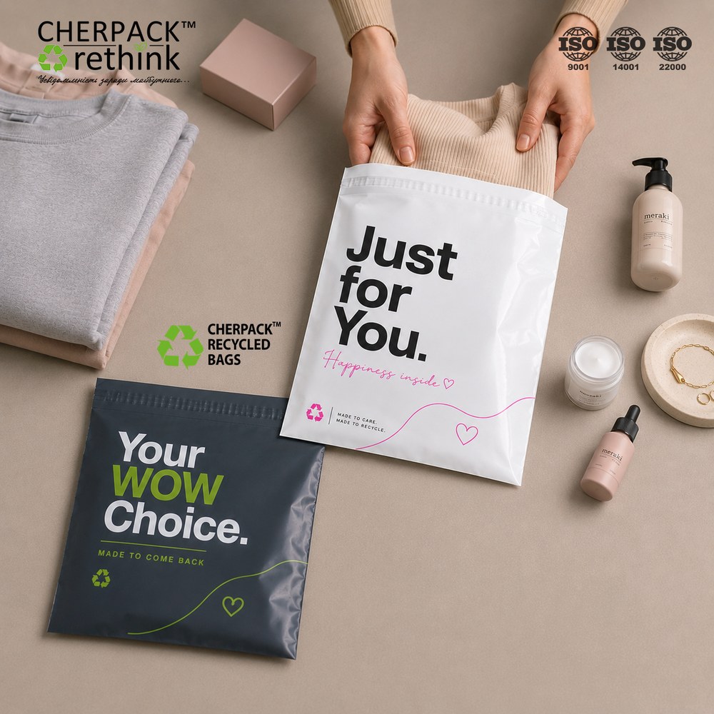 Пакети поліетиленові у TM CherPack: якість, що працює на ваш бізнес